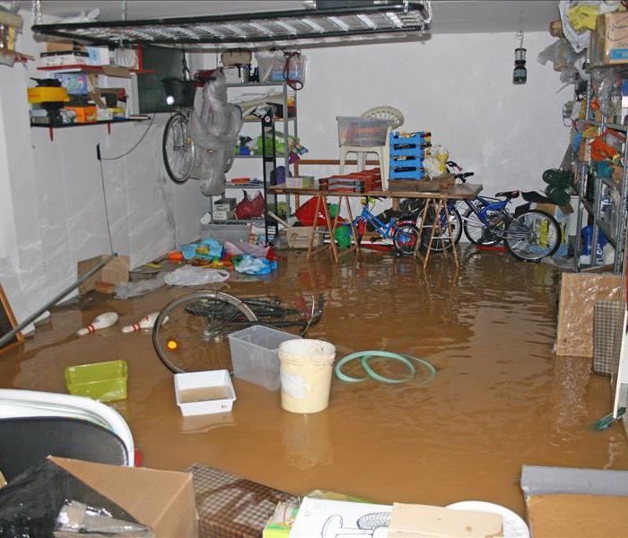 Flooded garage in Colorado Springs
